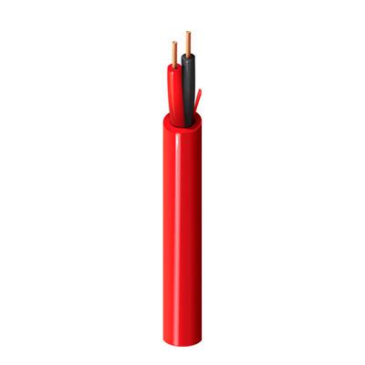 Fire Alarm Cable, Riser-FPLR, 2-12 AWG solid bare copper conductors with polypropylene insulation, PVC jacket with ripcord