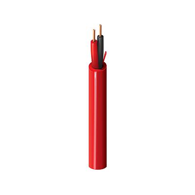 Fire Alarm Cable, Riser-FPLR, 2-14 AWG solid bare copper conductors with polypropylene insulation, PVC jacket with ripcord