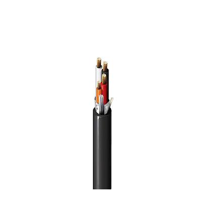BELDEN Cable triad 18 AWG, PVC, blindaje 100%, PLTC/ITC 300 V, chaqueta negra, RoHS