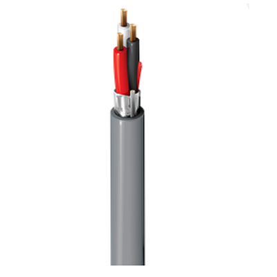 Security &amp; Commercial Audio Cable, Riser-CMR, 3-16 AWG stranded (19x29) bare copper conductors with polypropylene insulation, Beldfoil® shield, PVC jacket with ripcord