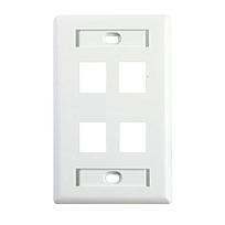 KCONN FACEPLATE 4-P SG WHITE
