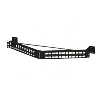 KCONN ANGLED PPANEL 48P 1U BLK