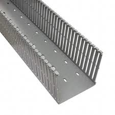 PANDUIT Conducto ranurado estrecho, PVC, 4 X 4 X 6 ' - F4X4LG6