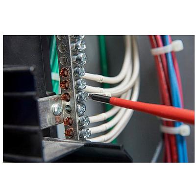 Destornillador de punta cuadrada aislado n.º 1, 4 pulg.; 100 mm, 1000 V