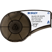 BRADY Etiquetas multiusos de nailon con adhesivo agresivo con cinta de impresión, para impresoras m21 - 0.375"
