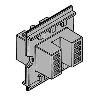 Soporte aislador 2X10X75MM, 24UD