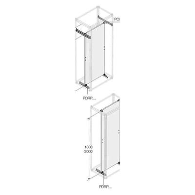 Travesaños chapa zincada p=700mm, 2 ud.