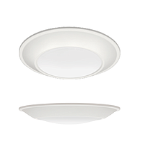 6" Juno Slim Tapered Disk Light  950 lumenes 3000K 90CRI Wet Location acabado matte white marca Juno