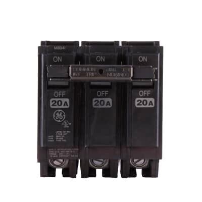 THQL32020 Interruptor termomagético enchufable 10KA QL 3P 240V 20A