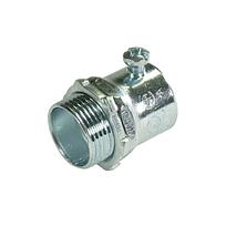 Adaptador de acero galvanizado para tubo Conduit ajuste tornillo sin aislamiento para conduit diámetro 3/4"