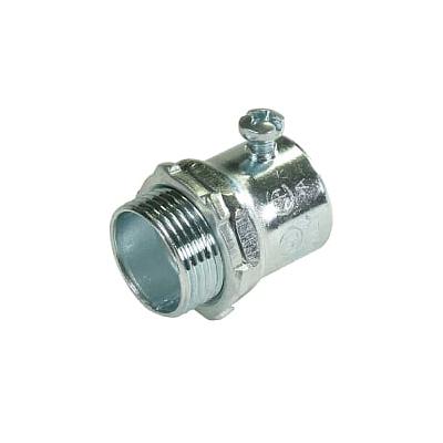 Adaptador de acero galvanizado para tubo Conduit ajuste tornillo sin aislamiento para conduit diámetro 1"