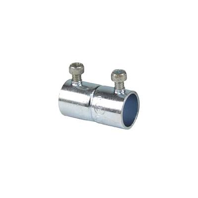 Cople de acero galvanizado para tubo Conduit, ajuste tornillo, para conduit diámetro 1-1/4"