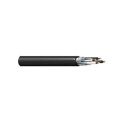 BELDEN Cable 8 pares 16 AWG, PVC-Nylon, blindaje 100%, TC-ER 600 V, chaqueta negra, RoHS