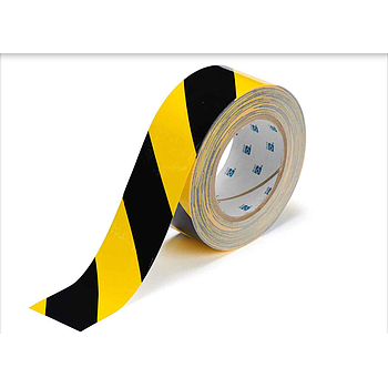 2 IN X 100 FT B514 BLK/YLW FLOOR TAPE